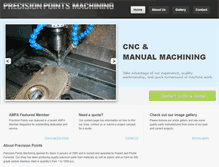 Tablet Screenshot of precisionpointsmachining.com